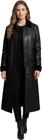Women's Full Body Western Duster Coat - Canvas Cowgirl Trench Coats 2026 Stylish Overcoat in Saudi Arabia