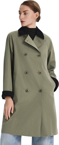 Orolay Women's Oversized Double Breasted Trench Coat Casual Barn Jacket Windproof Outerwear for Spring Fashion in Kuwait