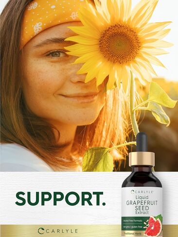 Carlyle Liquid Grapefruit Seed Extract | 2 Fl Oz | Concentrated Herbal Supplement | Vegan, Non-GMO Formula in Saudi Arabia