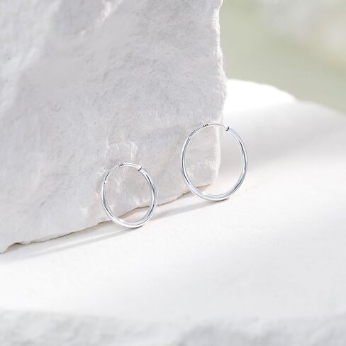 14k Yellow/White Gold 18G Nose Rings for Women Men, 8mm/10mm Septum Nose Ring Hoops Helix Tragus Daith Cartilage Earrings Piercing Jewelry in Saudi Arabia