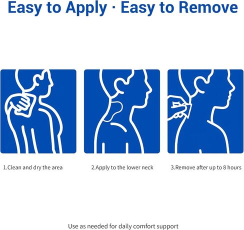 EAYONYUM 100 قطعة من رقع الرقبة الحرارية، أقصى قوة للرقبة والكتف والركبة والظهر، حرارة تدوم لمدة 8 ساعات والتصاق قوي| يستهدف آلام المفاصل وألم العظام والعضلات in Kuwait
