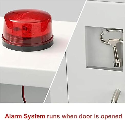 AED Defibrillator Cabinet, AED Defibrillator Wall Mount Storage Box with Snap Lock with Key and Alarm Rounded Corner Design in Kuwait
