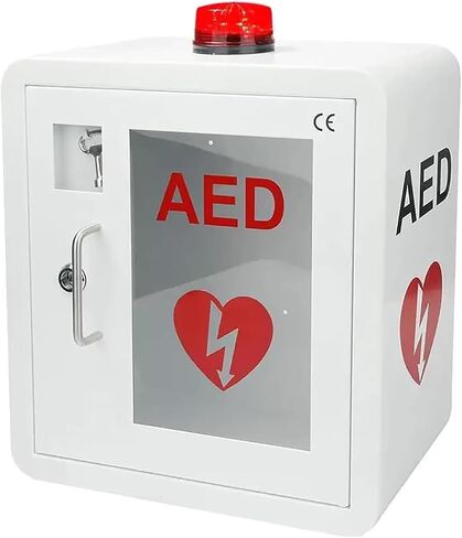 AED Defibrillator Cabinet, Safely Store and Protect Your Cardiac Defibrillation Device - Ideal for Home Office Nursing and Bus in Kuwait