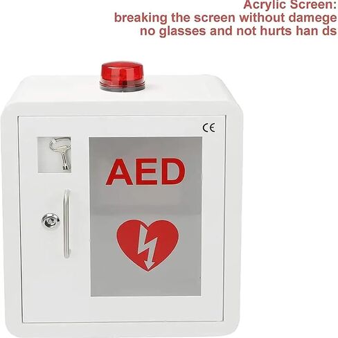 AED Defibrillator Cabinet, Safely Store and Protect Your Cardiac Defibrillation Device - Ideal for Home Office Nursing and Bus in Kuwait
