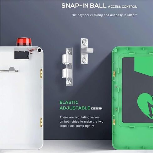 AED Defibrillator Cabinet, Wall Mount Storage Box First with Alarm System and Double Switch Control in Kuwait