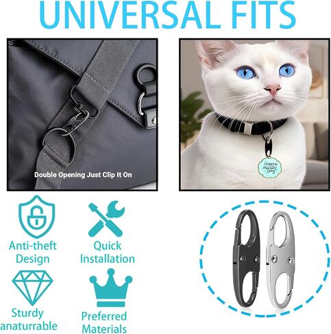 10pcs Anti Theft Zipper Clips,Double Opening Zipper Locks Anti Theft,Purse Locks Anti Theft for Crossbody Bag Luggage Pickpocket Backpack Purse Travel Suitcase(Silver+Black) in Saudi Arabia