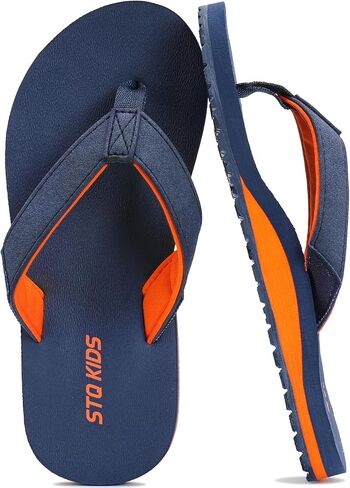 STQ KIDS Flip Flops for Boys Girls with Arch Support Kids Beach Sandals Non-Slip Fashion Youth Summer Pool Sandal Outdoor Intdoor Swim Bath Shower Shoes in Kuwait