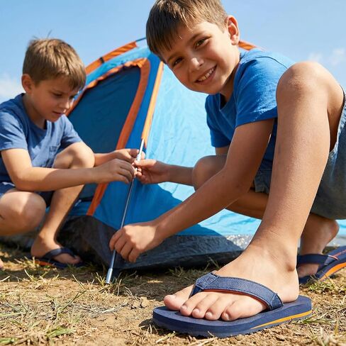 STQ KIDS Flip Flops for Boys Girls with Arch Support Kids Beach Sandals Non-Slip Fashion Youth Summer Pool Sandal Outdoor Intdoor Swim Bath Shower Shoes in Kuwait