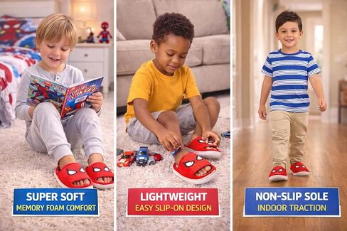 Marvel Spiderman Boys House Slippers in Saudi Arabia