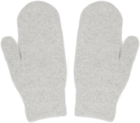 FGSS Winter Warm Mittens for Women Men - Soft Faux Rabbit Fur Mittens Elastic Cuff Stretchy Knit Gloves Cold Weather in Kuwait