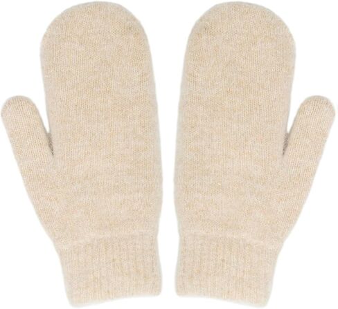FGSS Winter Warm Mittens for Women Men - Soft Faux Rabbit Fur Mittens Elastic Cuff Stretchy Knit Gloves Cold Weather in Kuwait
