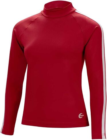 Chasse Classic Charmer Mock Neck Cheer Top – Fitted Uniform Top with Long Sleeves and Zipper – Available in 5 Team Colors in Kuwait