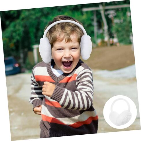2pcs Ear Warmers Winter Plush Knit Ear Muffs for Boys Outdoor Cold Weather Warmers in Saudi Arabia
