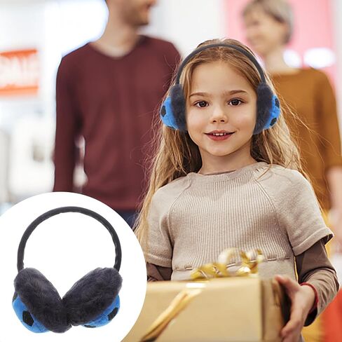 ibasenice Winter Earmuffs Warm Football Ear Cover Thick Thermal Ear Protector Blue for Outdoor Cold Weather in Kuwait