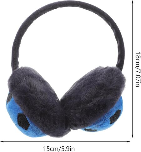 أغطية أذن زرقاء لكرة القدم للشتاء مقاومة للبرد، أغطية أذن واقية سميكة للاستخدام الخارجي للأولاد in Kuwait