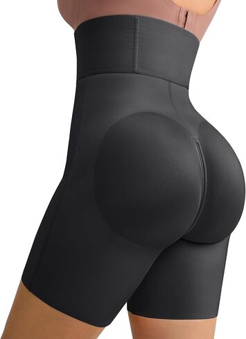 FeelinGirl Shapewear Tummy Control Faja Shorts Slimmer Womens High Waist Zipper Crotch Body Shaper Panties in Kuwait