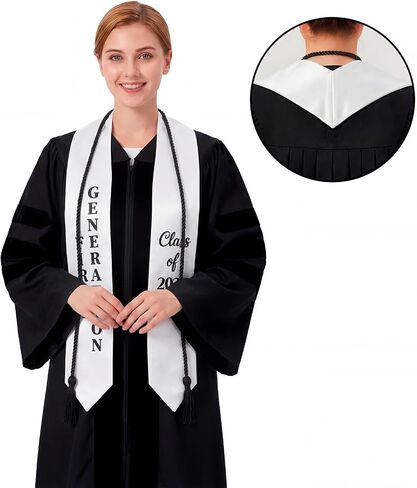 First Generation Graduation Stole Class of 2026 with Honor Cord – V Shape Glitter Stole for High College Graduate in Saudi Arabia