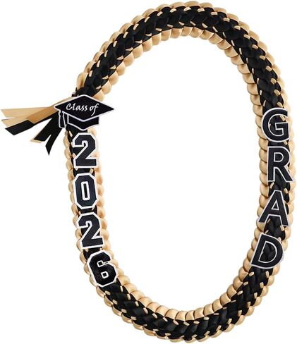 Yamamine Graduation Leis Class of 2026 Graduation Ribbon Leis 2026 Money Lei Handmade Double Braided Grad Leis Necklace Graduation Leis Accessories for High School College Grad Party Supplies,Pink and White in Saudi Arabia
