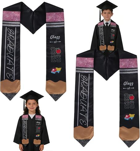 2 Pcs Kindergarten Preschool Graduation Sash, Kindergarten Preschool Graduation Stole Class of 2026,Graduation Gift in Saudi Arabia