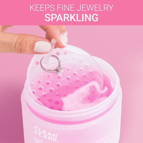 Fine Jewelry Cleaner – Professional Jewelry Cleaning Solution for Rings, Necklaces, Bracelets, Earrings & Watches – Gold, Silver, Diamond, Platinum Care | 24-Month Supply in Saudi Arabia