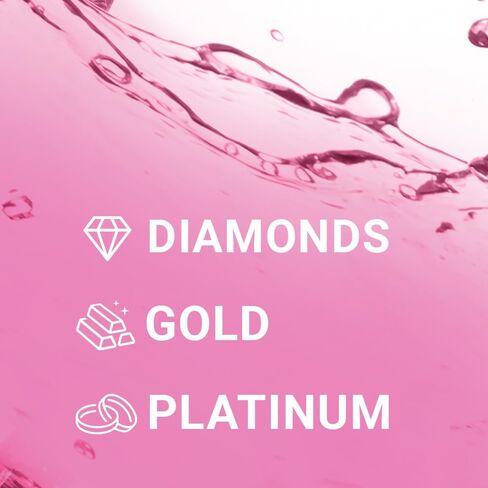 Fine Jewelry Cleaner – Professional Jewelry Cleaning Solution for Rings, Necklaces, Bracelets, Earrings & Watches – Gold, Silver, Diamond, Platinum Care | 24-Month Supply in Saudi Arabia