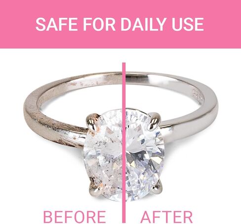 Fine Jewelry Cleaner – Professional Jewelry Cleaning Solution for Rings, Necklaces, Bracelets, Earrings & Watches – Gold, Silver, Diamond, Platinum Care | 24-Month Supply in Saudi Arabia