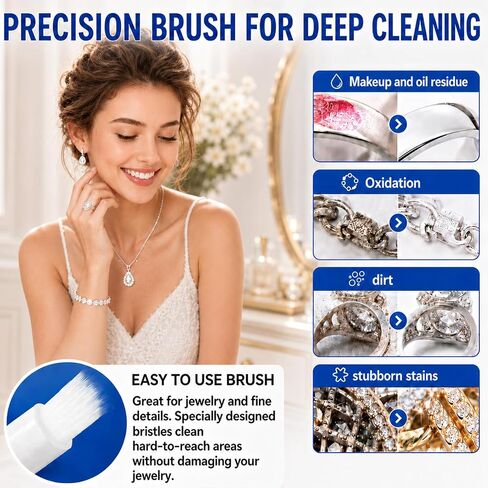 Jewelry Cleaner Pen 2Pack, Quick Sparkle Diamond Ring Cleaner Pen Stick, Polish and Remove Tarnish to Restore Brilliance, Portable Diamond Cleaner for Diamonds,Various Gemstones,Jewelry in Saudi Arabia