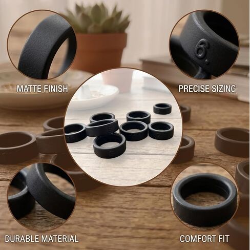 Oura Ring Sizing Kit, Oura Sizing Kit, Aura Ring Sizing Kit, 12 Rings in Black Box, Easy Size Selection, Comfortable Fit, Accurate Measurement, Ring Size Tool, Ring Sizer Set in Saudi Arabia