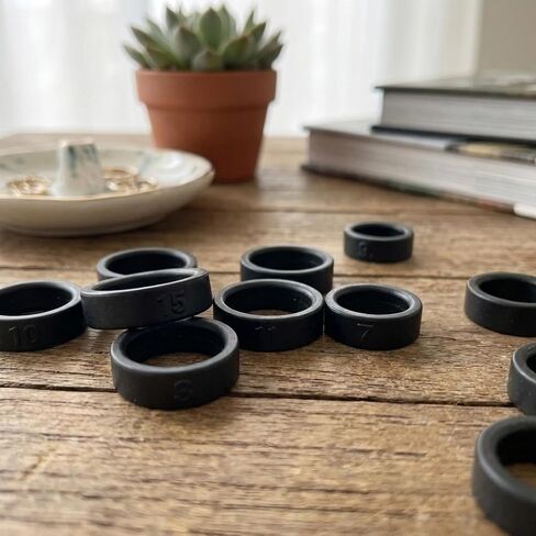 Oura Ring Sizing Kit, Oura Sizing Kit, Aura Ring Sizing Kit, 12 Rings in Black Box, Easy Size Selection, Comfortable Fit, Accurate Measurement, Ring Size Tool, Ring Sizer Set in Saudi Arabia