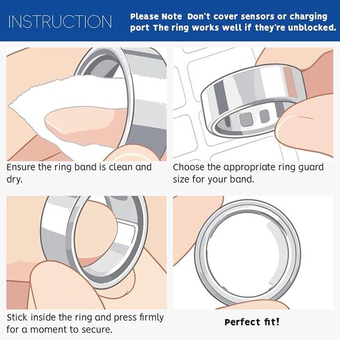216 قطعة لضبط حجم الخاتم الذكي لخاتم Oura Gen 4/3، خاتم Samsung Galaxy، Ultra Human Ring AIR، RingConn 2/1، Amazfit Helio، مجموعة مقاسات الخاتم الفضفاضة غير المرئية، فواصل مريحة للارتداء اليومي in Kuwait