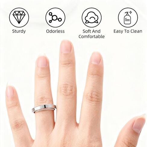 Invisible Ring Size Adjuster, 2 Styles Insert and Spiral Ring Guards and Spacers for Loose Rings with Jewelry Polishing Cloth, Sizer Reducer for Women and Men Make Smaller Gold in Kuwait