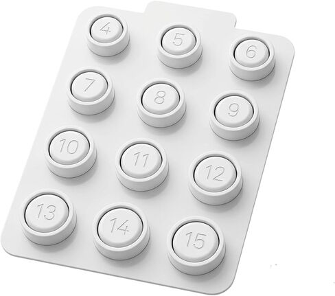 12PCS Ring Sizing Kit Aura Ring Sizing Kit, 12 White Rings for Accurate Measurement, Easy-to-Use Sizing Tool, Compatible with Devices, Complete Set with Clear Instructions in Saudi Arabia