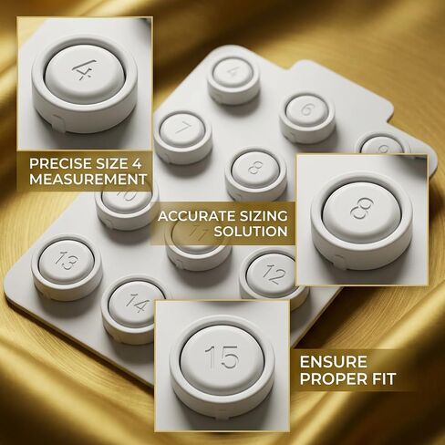 12PCS Ring Sizing Kit Aura Ring Sizing Kit, 12 White Rings for Accurate Measurement, Easy-to-Use Sizing Tool, Compatible with Devices, Complete Set with Clear Instructions in Saudi Arabia