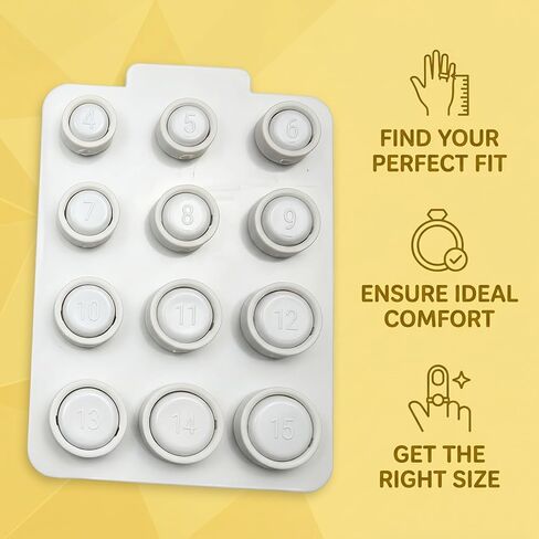 12PCS Ring Sizing Kit Aura Ring Sizing Kit, 12 White Rings for Accurate Measurement, Easy-to-Use Sizing Tool, Compatible with Devices, Complete Set with Clear Instructions in Saudi Arabia