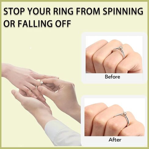 Ring Sizers for Loose Rings, 14Pack Invisible Resizer Sizes, Spacers & Tighteners, Can Reduce 0.5-1.5 Size，Suitable for Men's and Women's Rings in Sizes 1 to 8mm in Saudi Arabia