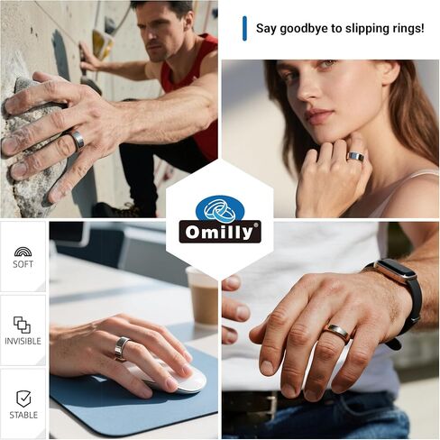 Omilly Smart Ring Size Adjuster for Oura Ring Gen 4 / Gen 3, Invisible Ring Sizer Reducer with Stickers and Inserts, Secure Comfortable Fit-62PCS in Saudi Arabia