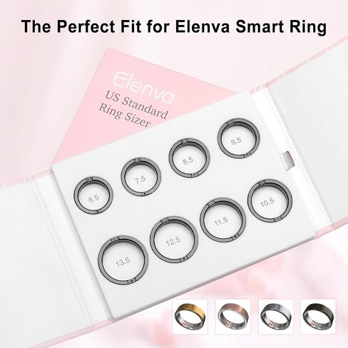 Smart Ring Sizer Measuring Set Reusable Finger Size Gauge Measure Tool Jewelry Sizing Tools 1-17 USA Rings Size Smart Ring in Saudi Arabia
