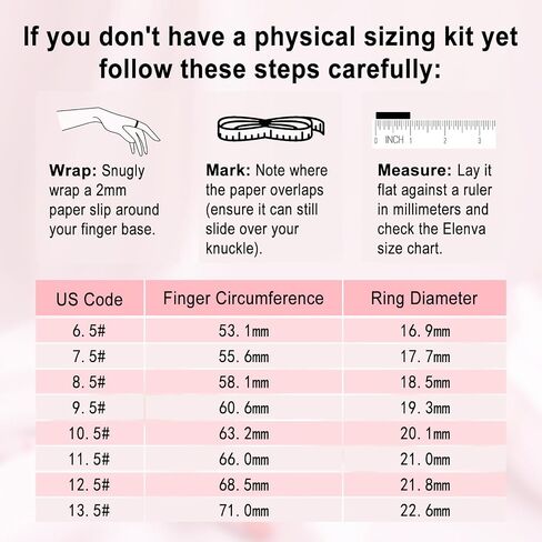 Smart Ring Sizer Measuring Set Reusable Finger Size Gauge Measure Tool Jewelry Sizing Tools 1-17 USA Rings Size Smart Ring in Saudi Arabia