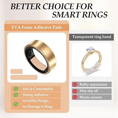 6 Pcs Smart Ring Size Adjuster, Compatible with Oura/Samsung/Ultra Human/RingConn Rings, Invisible Ring Spacer for Loose Rings, 3 Colors(120 PCS) in Saudi Arabia