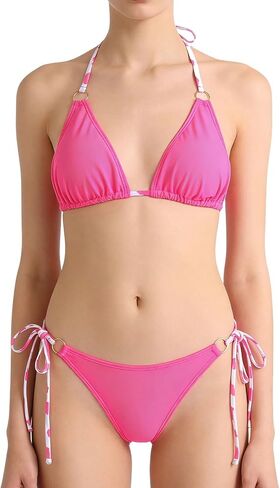Two Piece Swimsuit Breathable Separate Top Bottom Tight Quick Drying Polyester Spandex Texture for Beach Vacation Beach Suit in Kuwait
