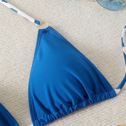 Swimsuit Breathable Separate Top Bottom Tight Quick Drying Polyester Spandex Texture for Beach Vacation Fashion Swimwear Set in Kuwait