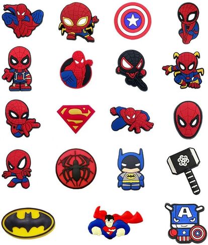 19Pcs Spider Shoe Decoration Charms for Croc Clog Sandals, Shoe Accessories Charms for Adults in Saudi Arabia