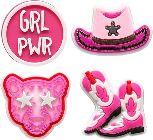 50-Piece Shoe Charms for Girls Women & Adults – Pink Cute Preppy Hippie Summer Butterfly Flower Shoe Decoration Pins, Happy Holiday Vibes Sandal Accessories, Birthday Gift & Party Favor in Saudi Arabia