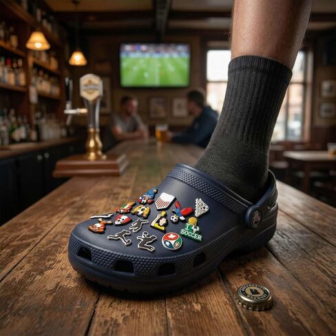 Soccer Shoe Charms for Men - 11Pcs Football Shoe Decoration Charms, Soccer Accessories for Clog Sneakers, Sports Gifts in Saudi Arabia