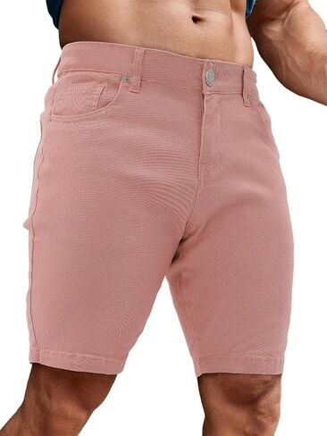 Men's Casual Slim Fit Denim Jean Shorts Skinny Stretch Summer Hot Short in Saudi Arabia