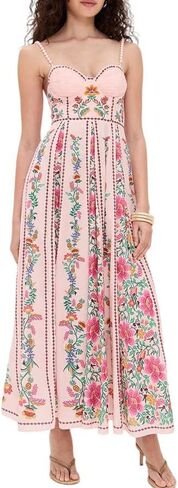 Women's Boho Print Dress Sleeveless Backless Halter High Waist A Line Vacation Beach Long Dress in Saudi Arabia