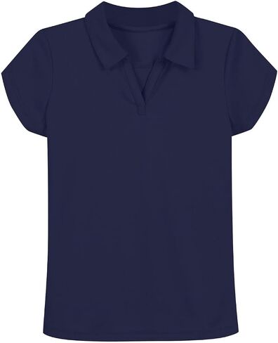 Boys Polo Shirt Back to School Clothes Uniform Shirts for Girls Fashion V Neck Short Sleeve Tops Teen Summer Outfits in Kuwait