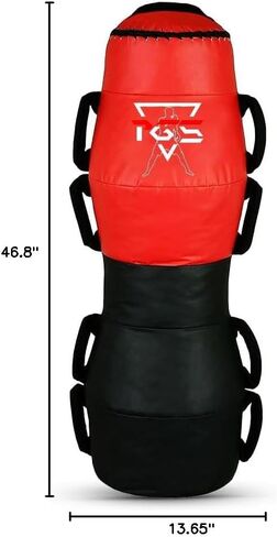PGS Grappling Dummy with Handles, MMA Floor Punching Bag, Ground and Pound Training Throwing Striving BJJ MMA Punching Dummy Strong Vinyl Material for Pro Training - UNFILLED in Saudi Arabia
