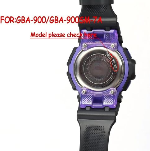 GBA-900 Replacement Watch Band Compatible with Casio GBA-900CB GBA900UU Men's Black Resin Strap GBA900 Sport Waterproof Watch Wristband in Saudi Arabia