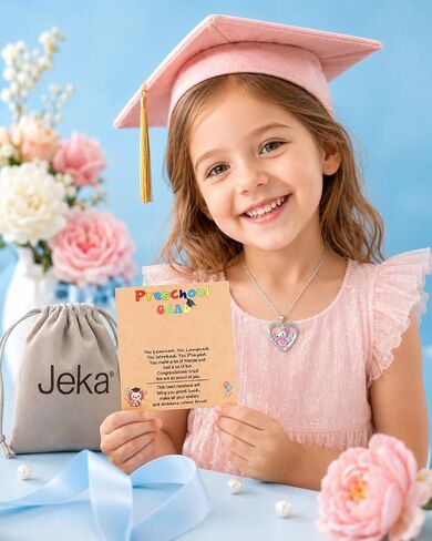 قلادة Jeka Axolotl للفتيات، هدية تخرج لمرحلة ما قبل المدرسة 2026، قلادة تخرج لطيفة، هدايا تخرج لمرحلة ما قبل الروضة للفتيات، هدايا Axolotl للفتيات، مجوهرات تخرج للأطفال in Kuwait